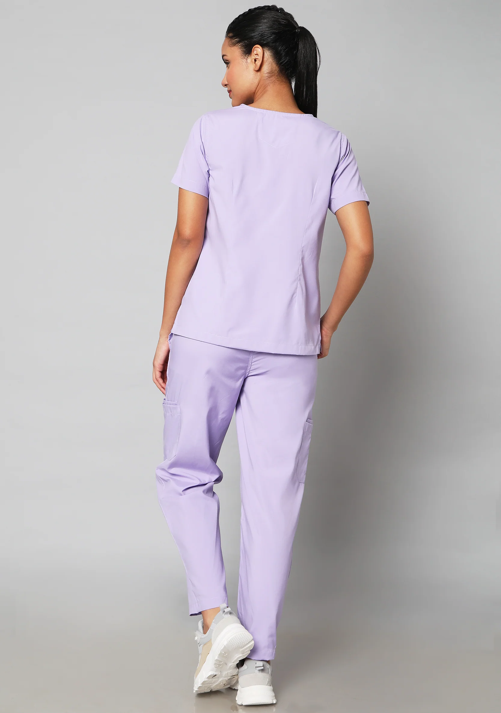 Classic Women's 10 Pocket (Pastel Lilac) Scrub - Image 5