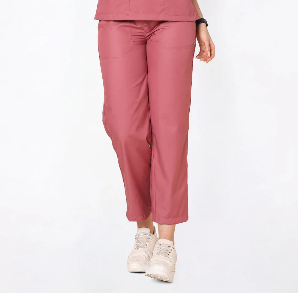 Classic Women's 2-Pocket (Mauve) Scrub Bottom
