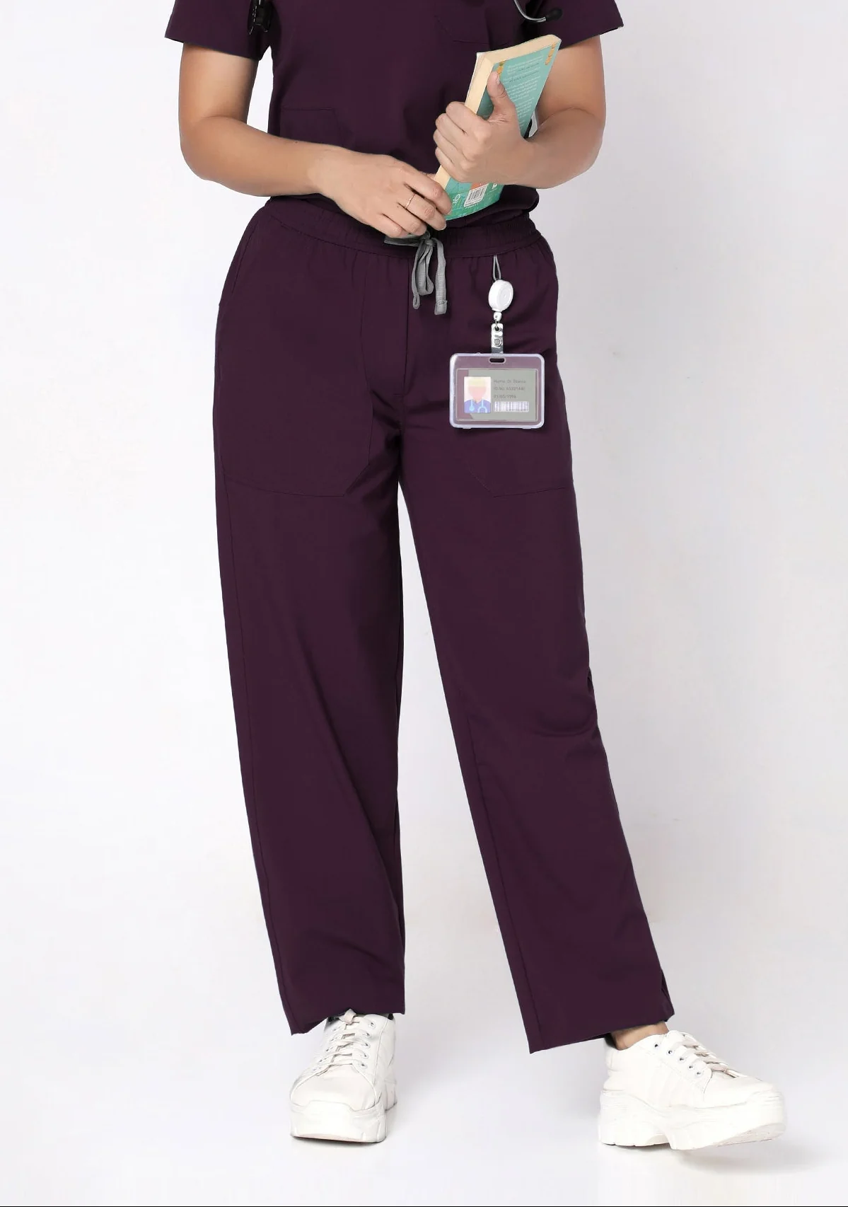 Ecoflex Lite Women's 2 Pocket (Wine) Scrub Bottom
