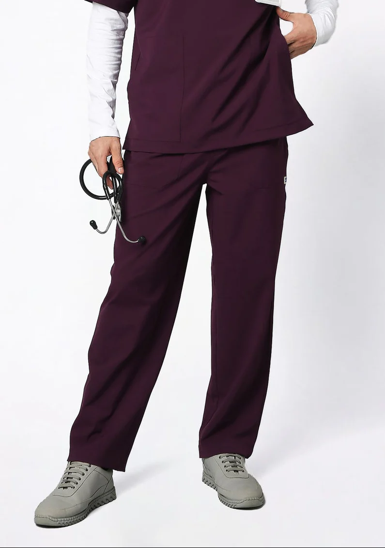 Ecoflex Men's 2 Pocket (Wine) Scrub Bottom